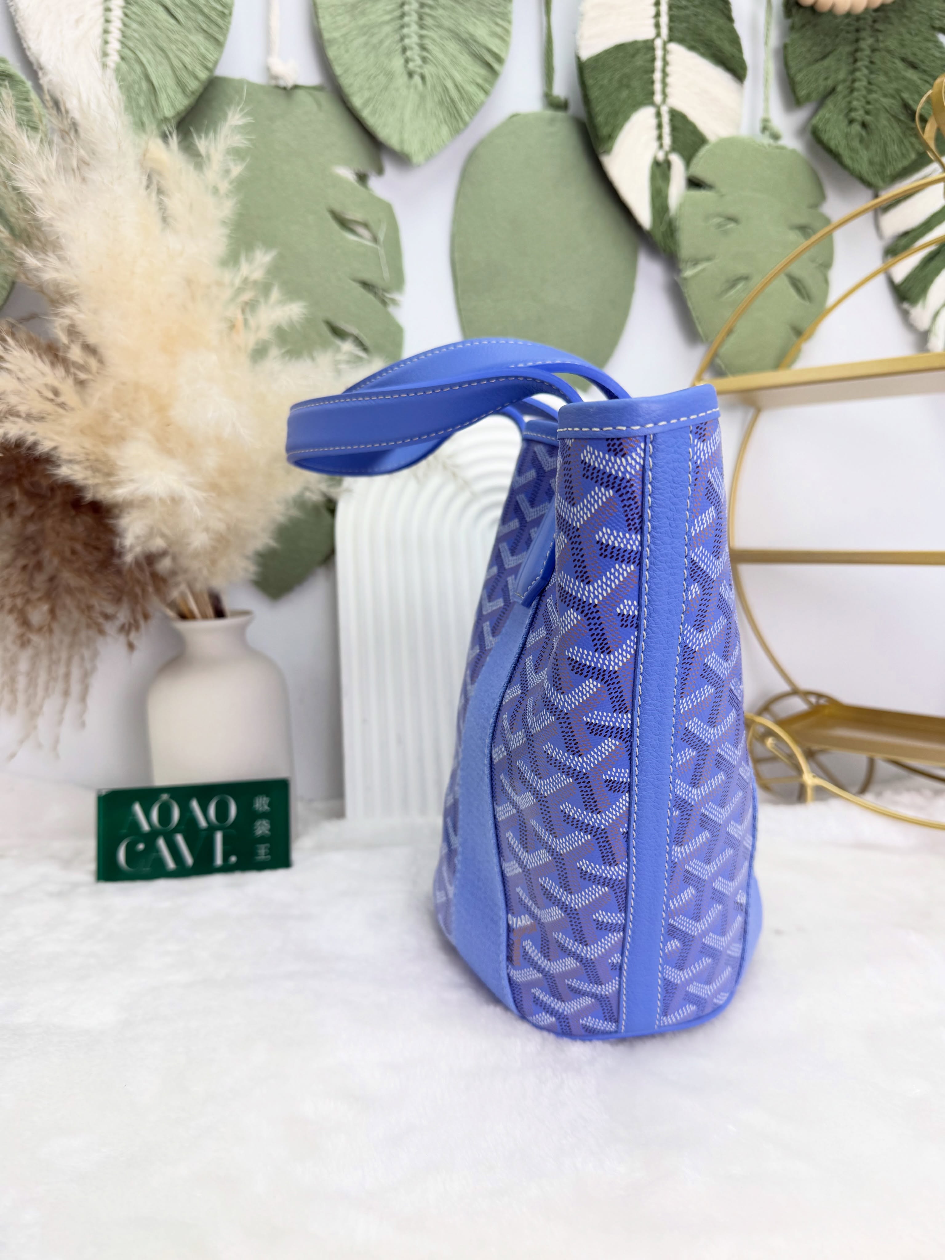 Goyard 👜 PRE OWNED 🛍️💙🌺2025限量 鳶尾花紫色 BELHARRA 🩵🪻有塵袋有肩帶 
