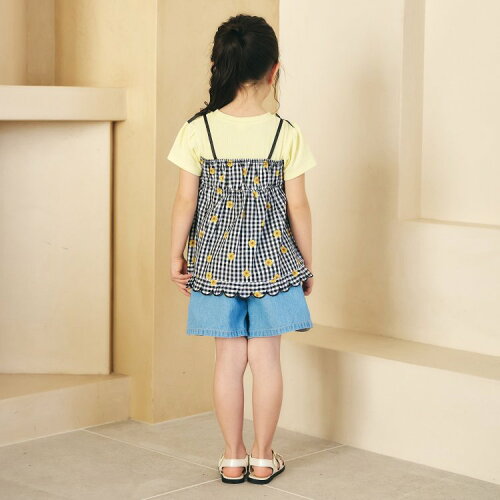 🆕【⭐訂購⭐】🇯🇵  日本直送🌀假2件 碎花 扇貝型下擺 少女上衣［3款選］🌀[ELCA-0215][260424]