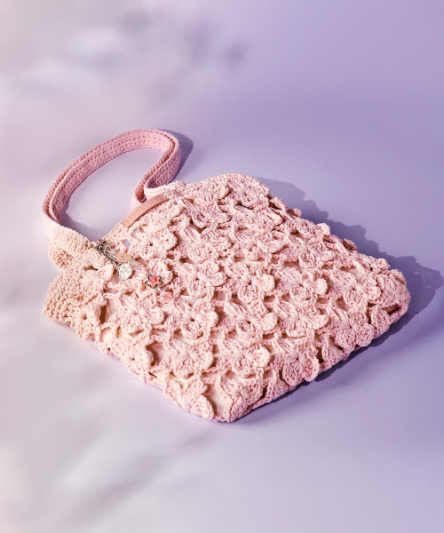 韓國 STARBUCKS Blooming 花卉針織手提袋