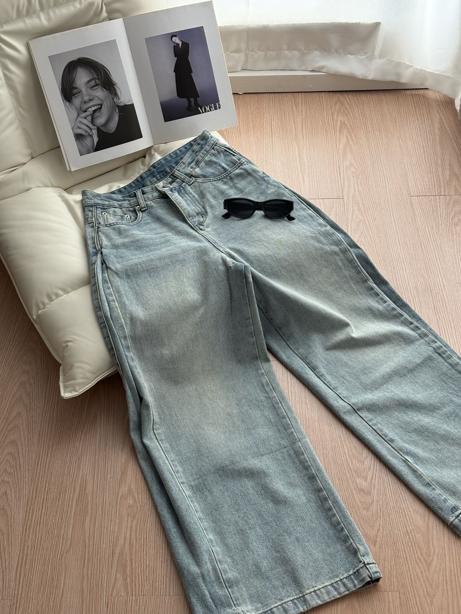 Billie Barrel Jeans | Light Blue