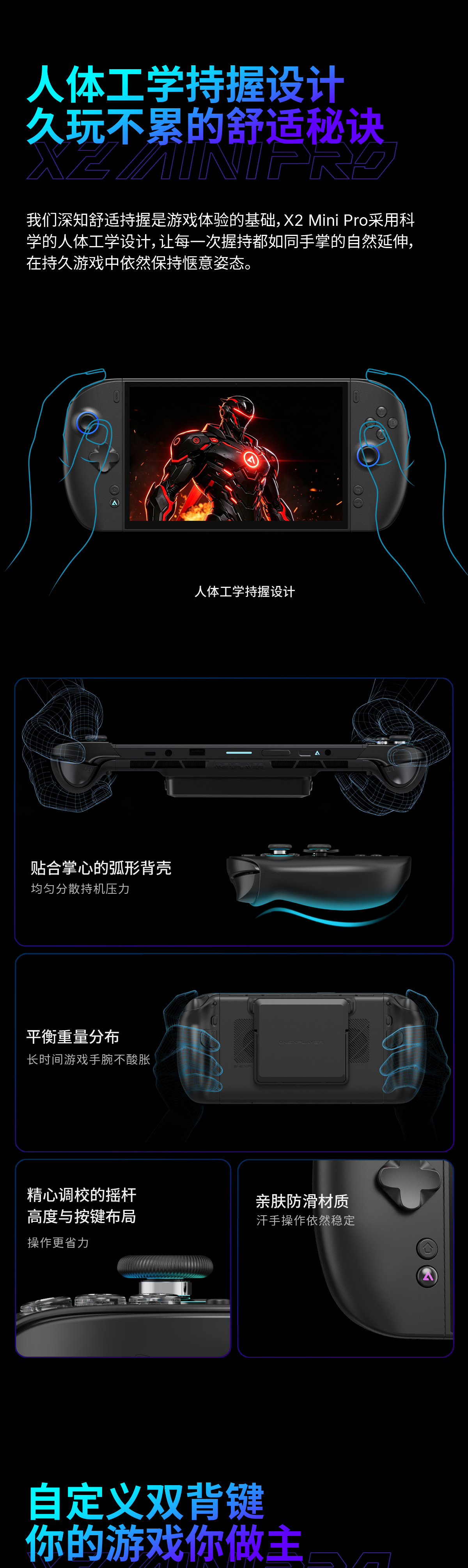 OneXPlayer X2 MINI PRO遊戲掌機 