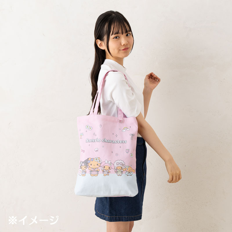 日本直送sanrio夏天黑皮系列側孭袋