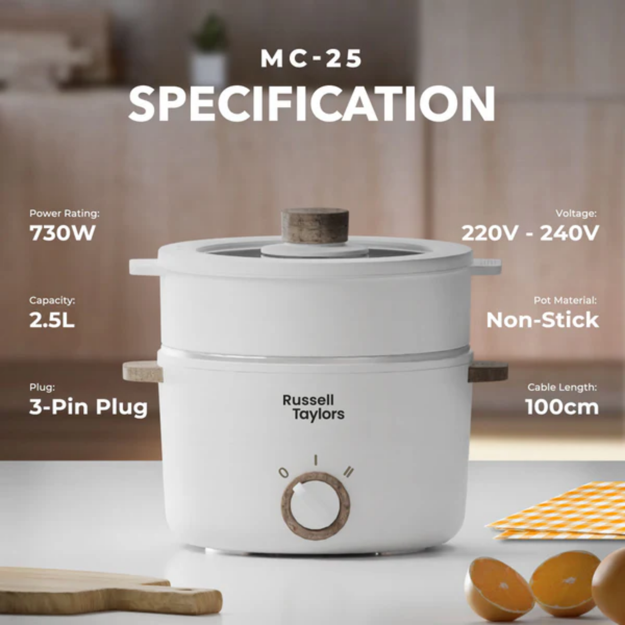 Russell Taylors 2.5L Multi Cooker (MC25)