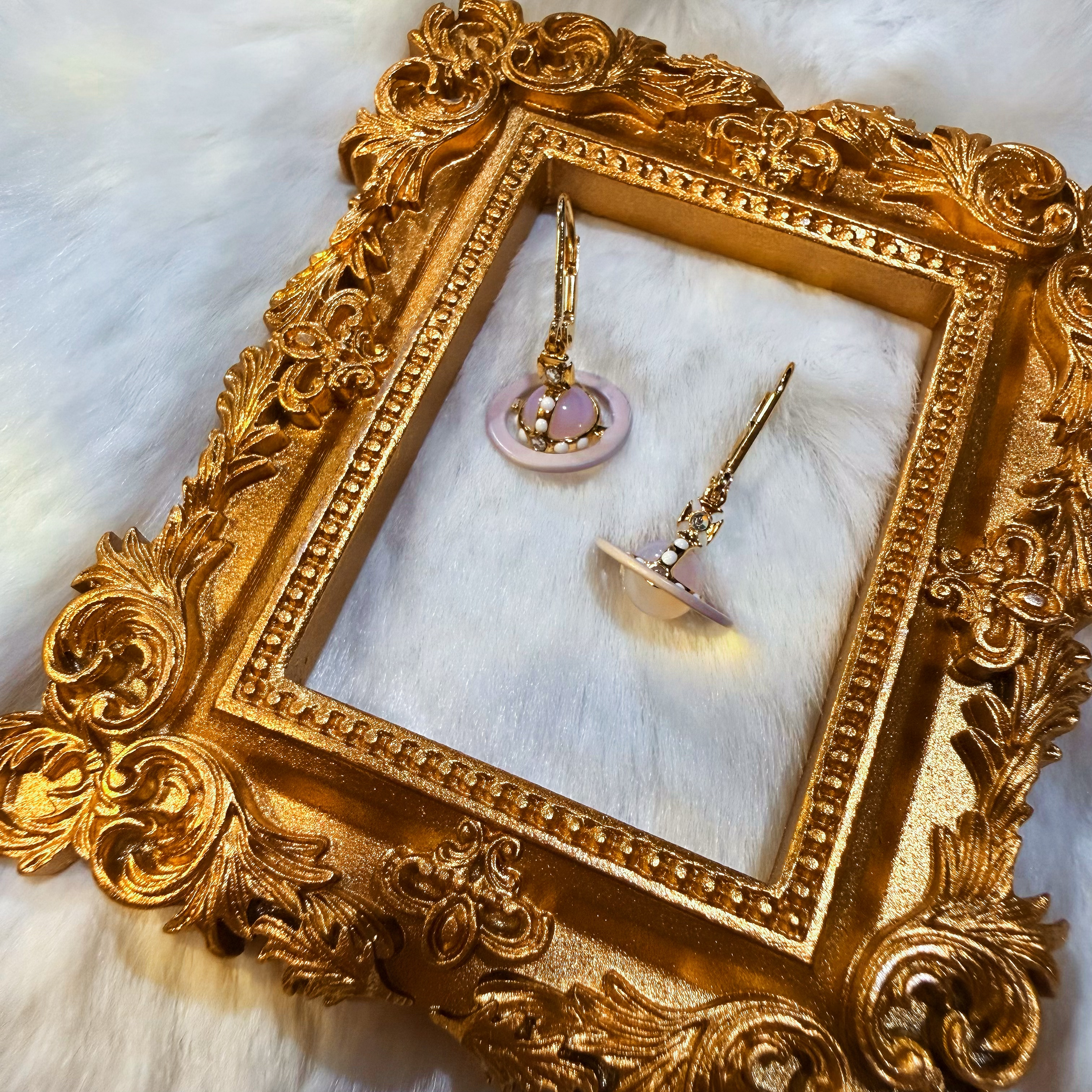 VW petite mini 3d earrings pink