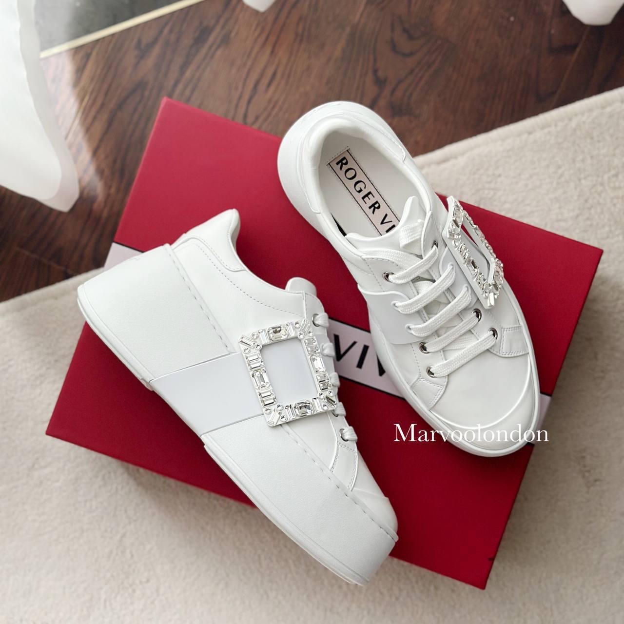 限時優惠✨訂貨📮RV Viv' Skate 8cm鑽扣Sneaker  幫你增高 秒變長腿💖    補碼Size 35.5/36/37-39/40