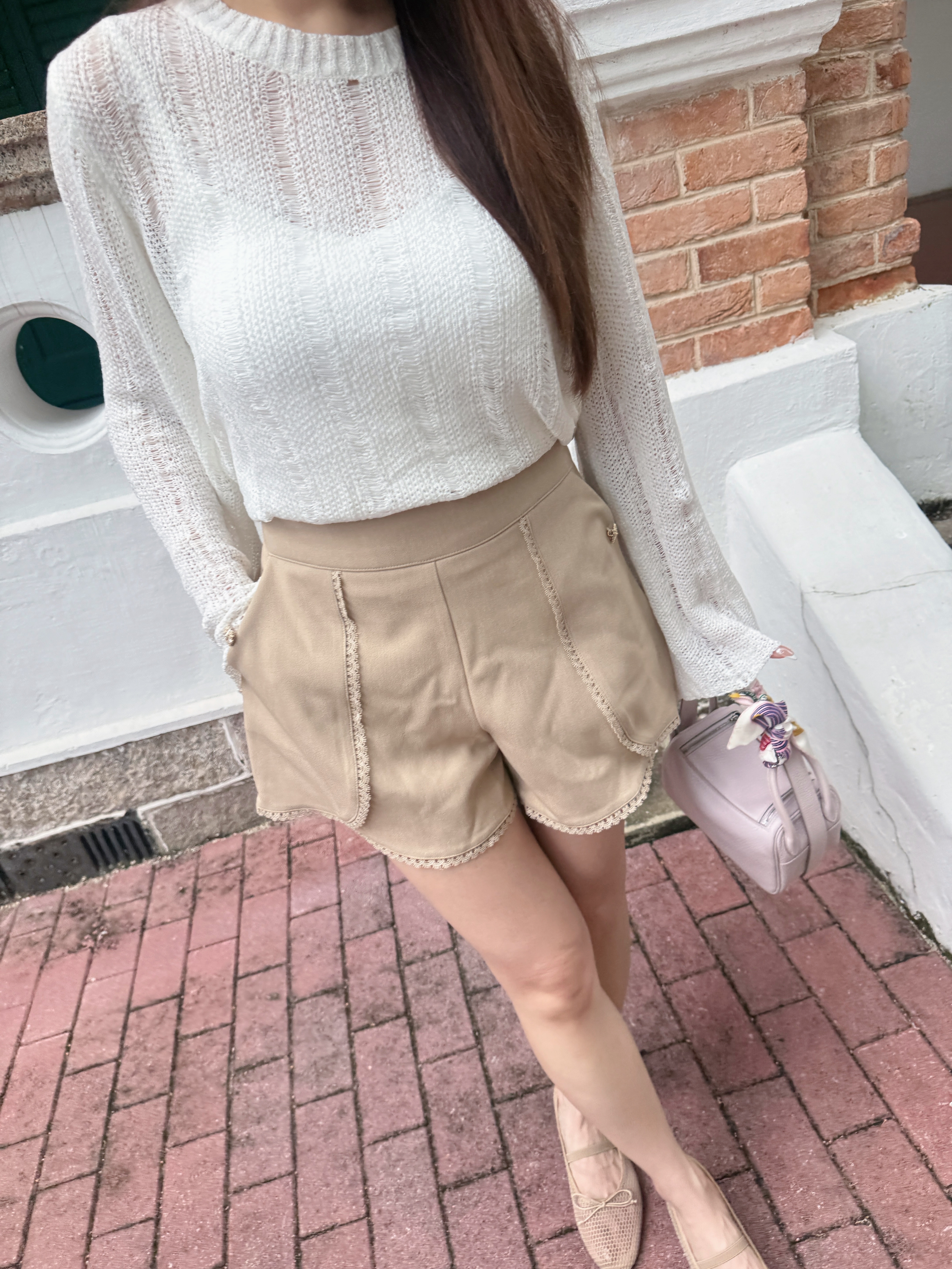 🔖Breezy Hollow-Out Knit Top **Special price**