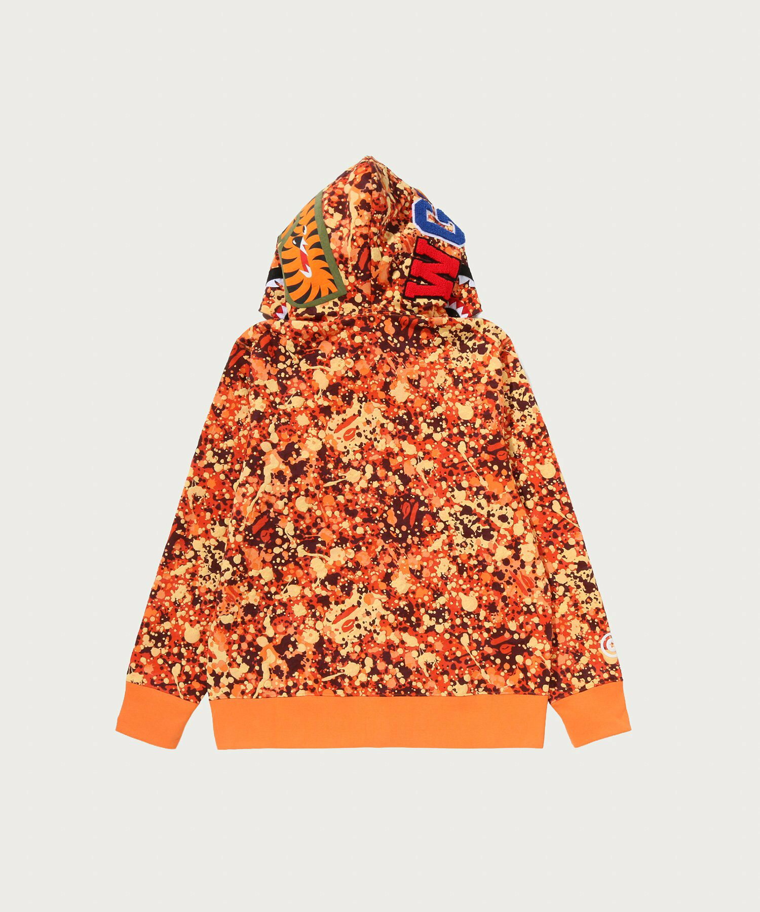 10.3 BAPE SPLASH CAMO SHARK FULL ZIP HOODIE