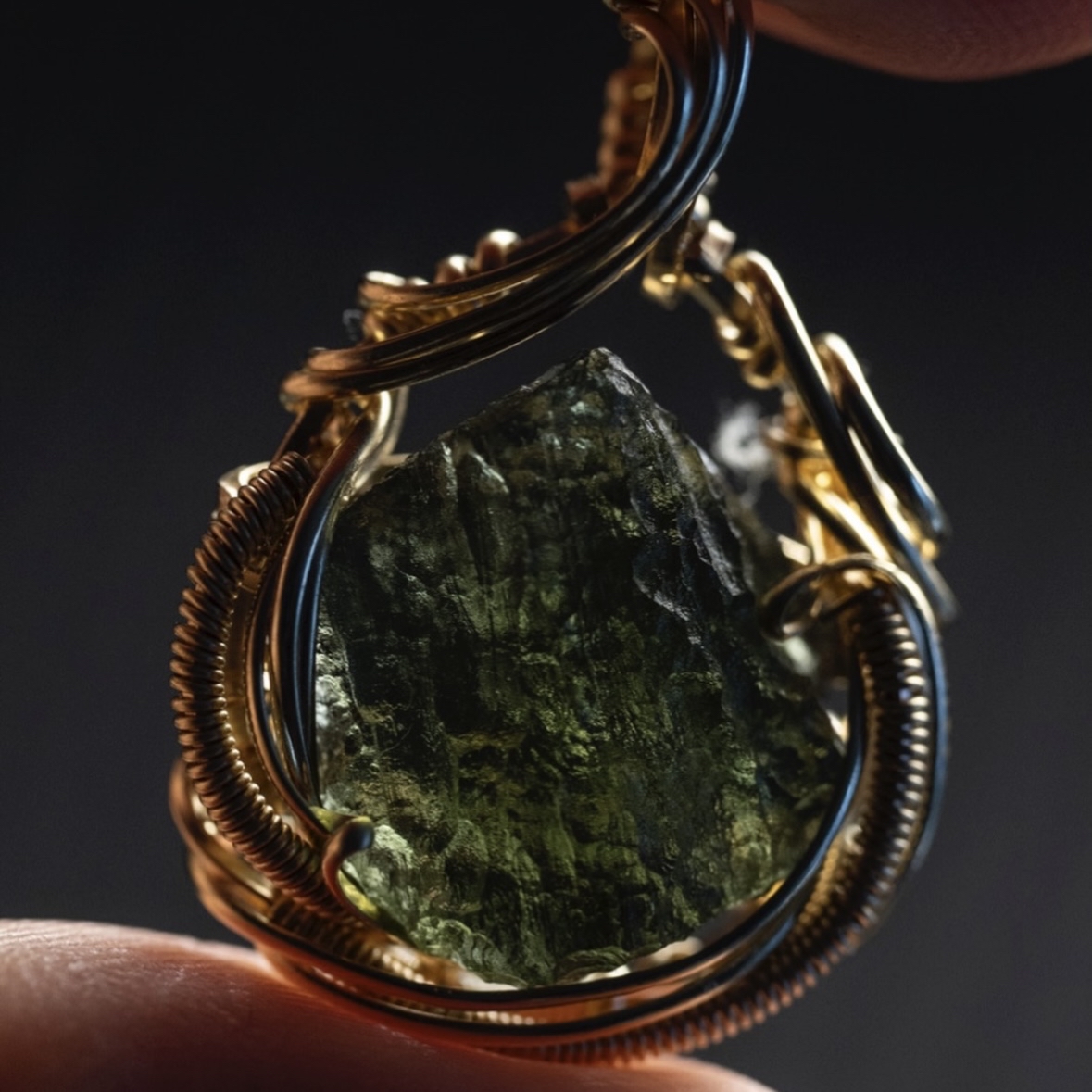 捷克隕石吊墜 - Moldavite Pendant | WAS195