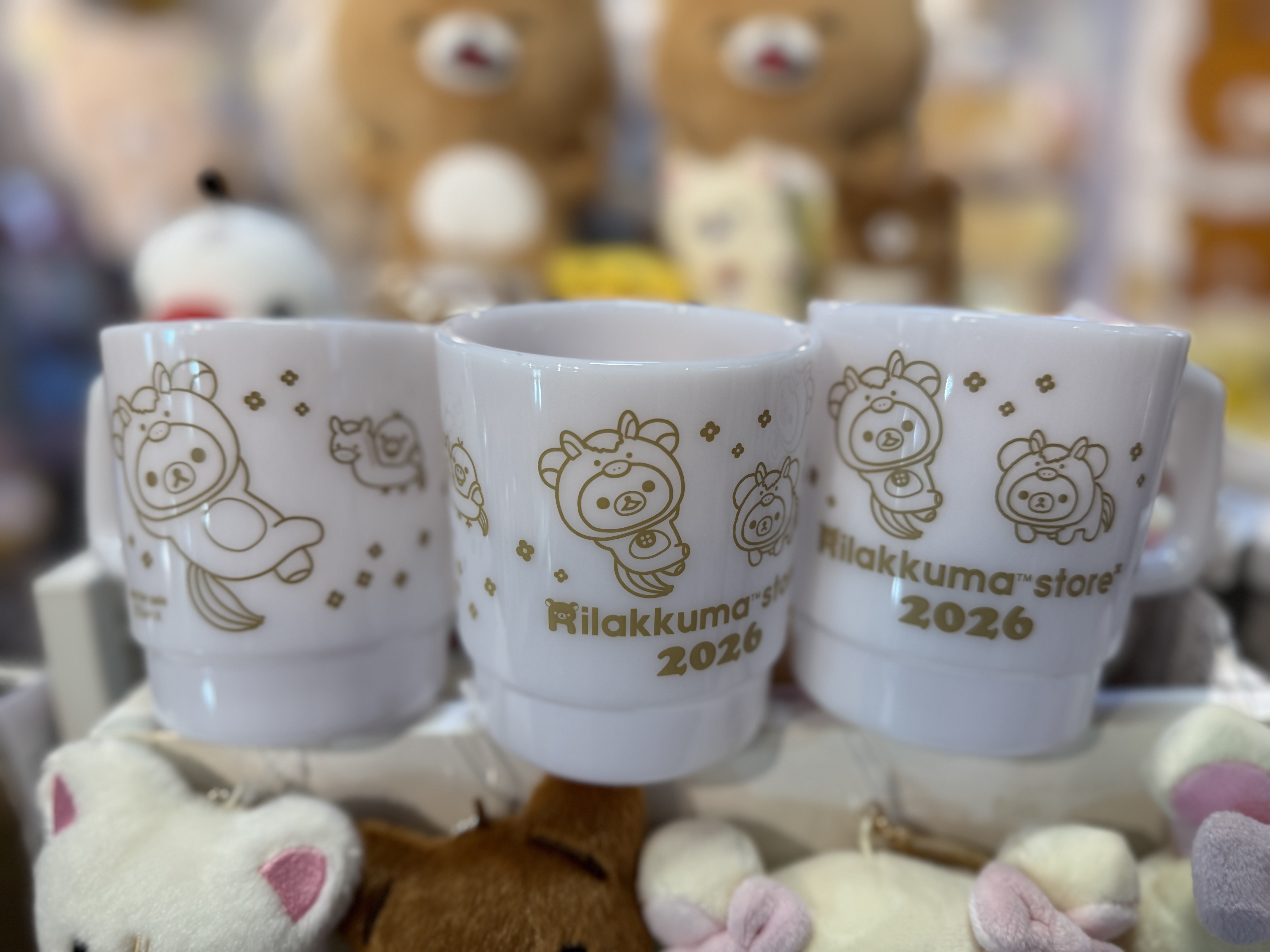 《現貨》全新日本專店限定 Rilakkuma 馬年生肖造型樹脂賀歲杯