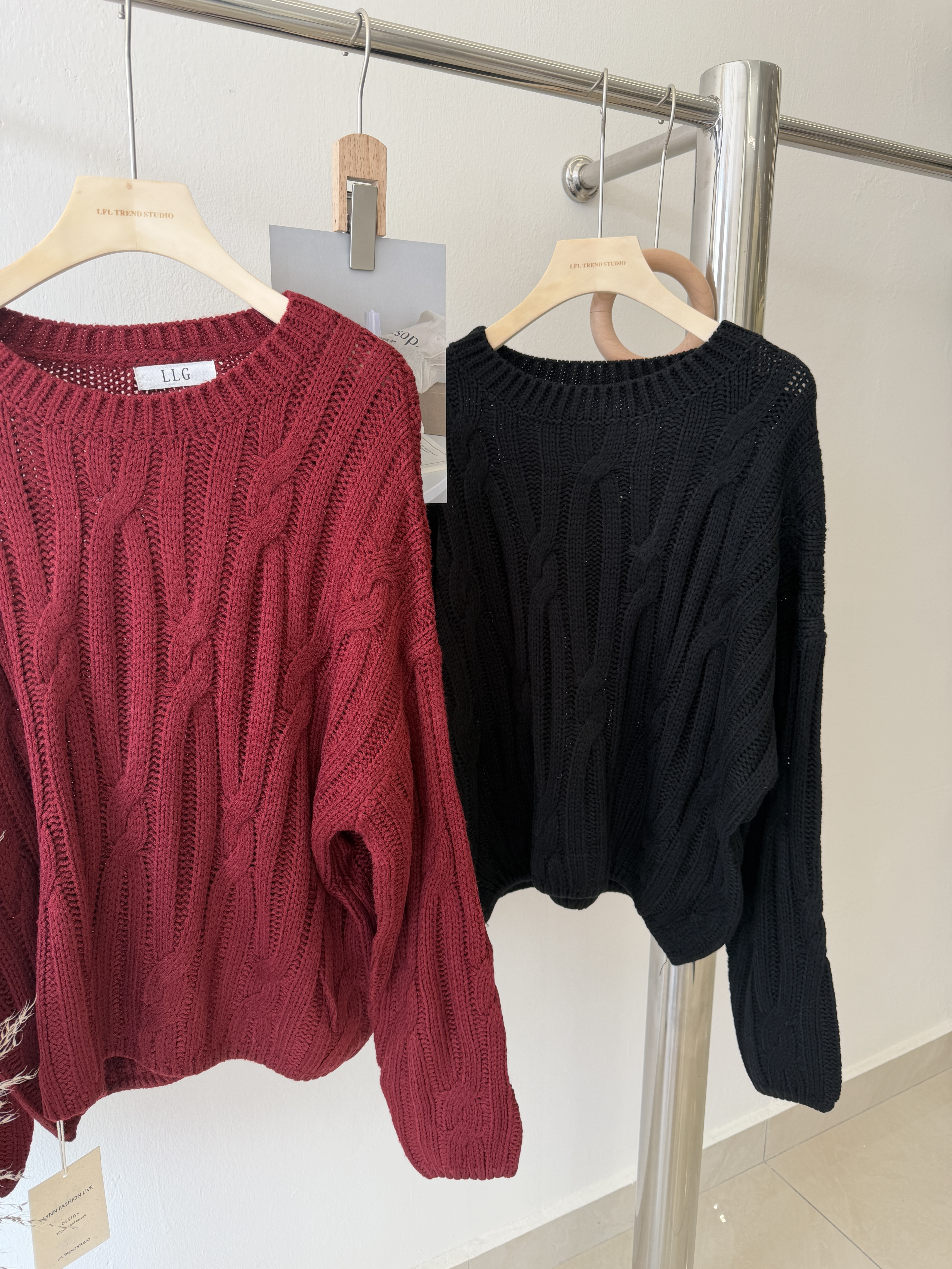 6616 韩系慵懒风针织长袖