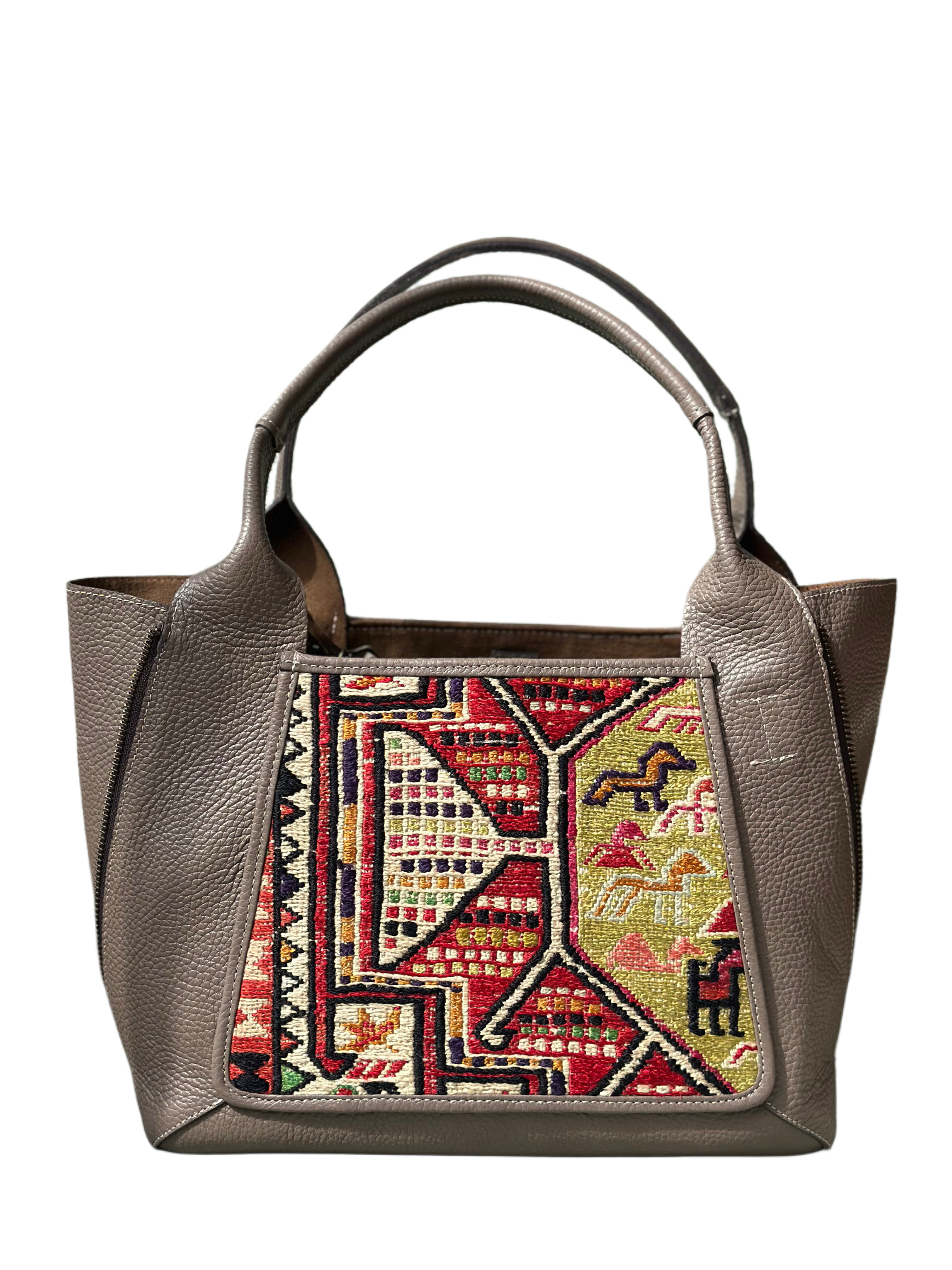 K31 土耳其真皮地氈手袋（大象灰）