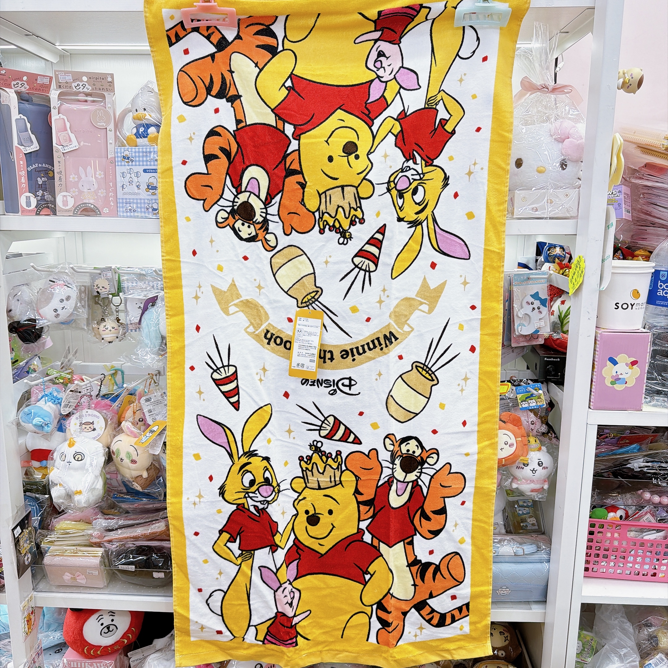 日本直送日本版新款小熊維尼120×60 cm浴巾