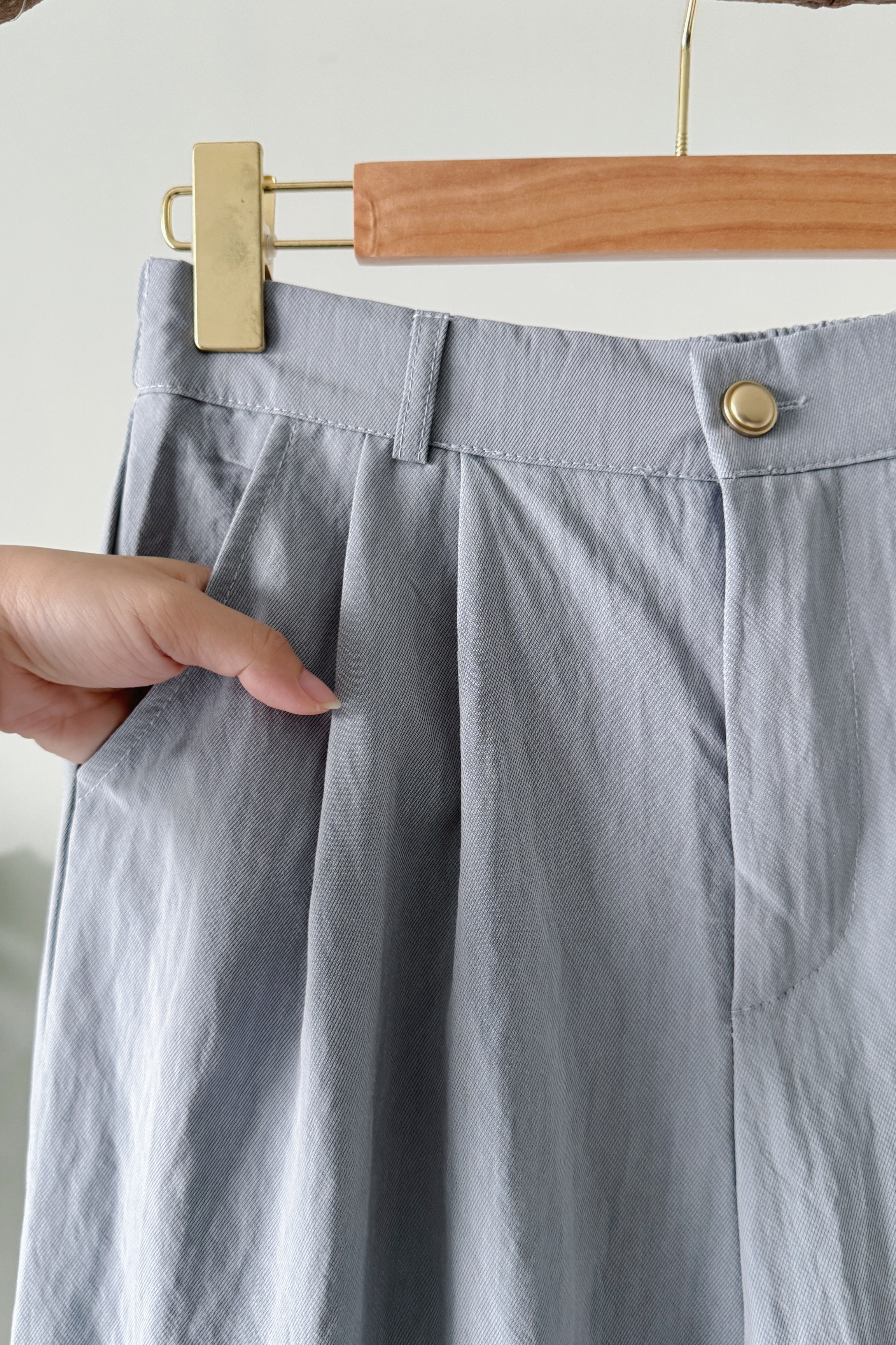 高级感简约垂感西裤