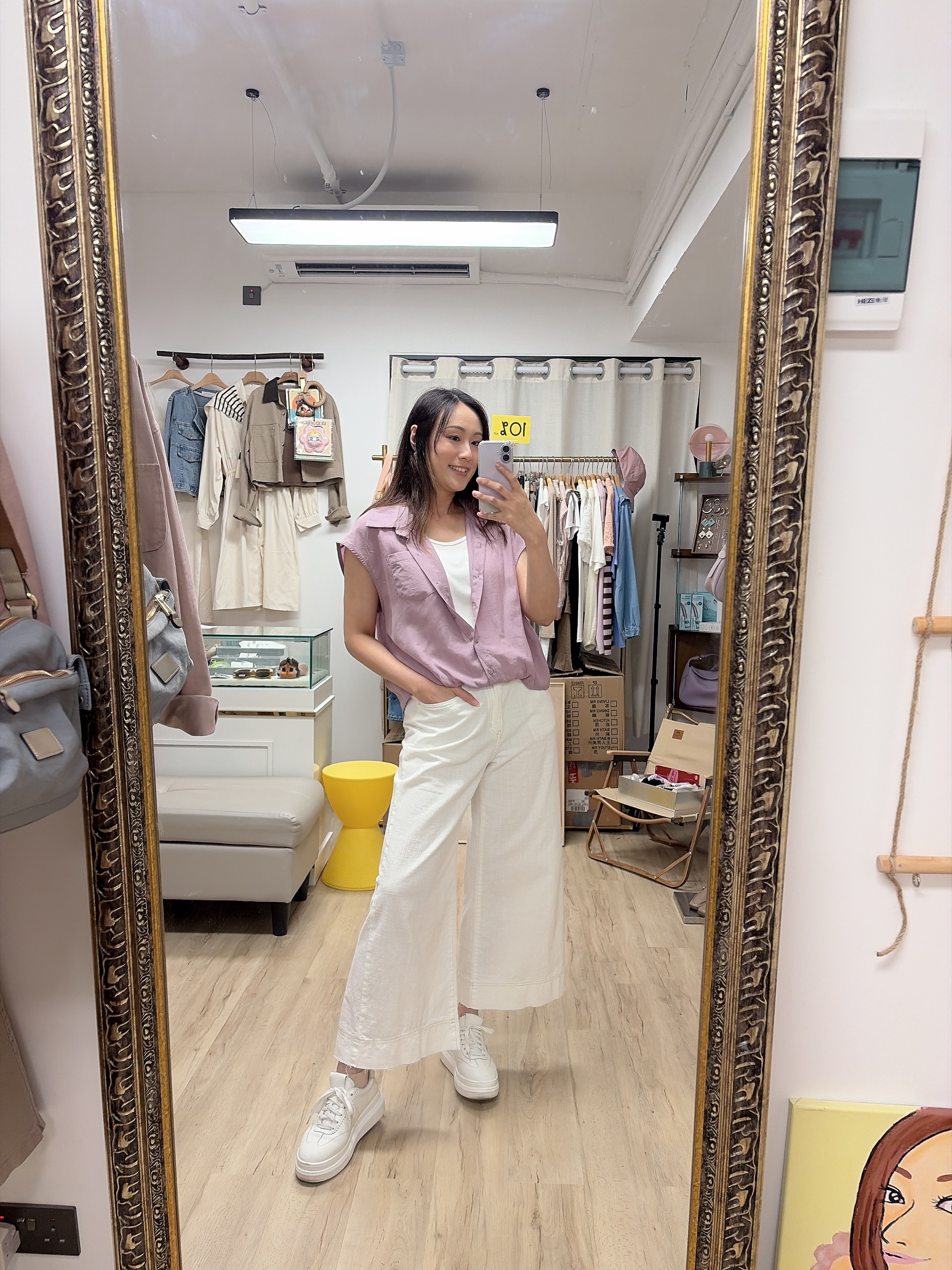 薄爽假兩件恤衫 