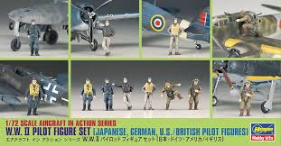 1/72 W.W. II Pilot Figure Set