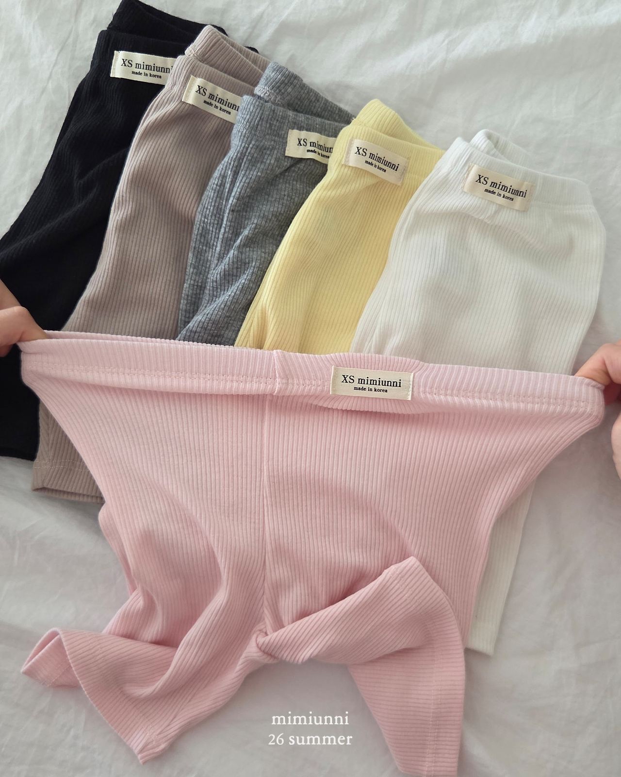 Mimiunni | 1+1 soft leggings (Black+Grey L105-115)
