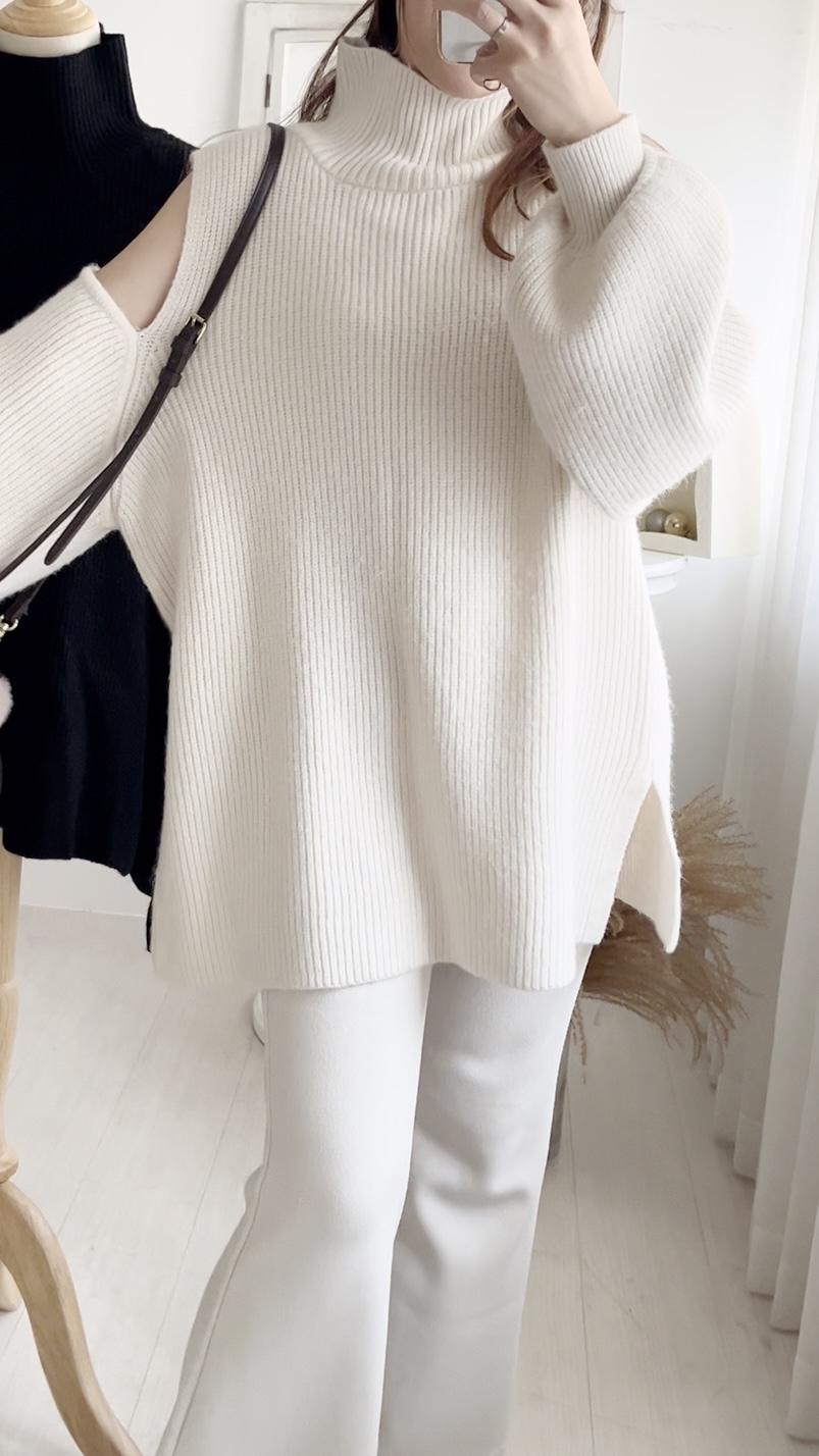 必購💡2-WAY鈕扣懶洋洋毛衣(JP)［象牙色］101056