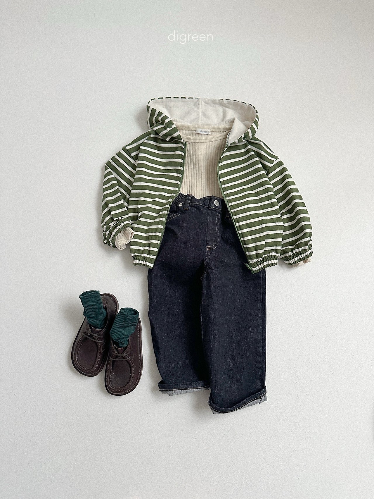 Digreen | candy hood zip-up 