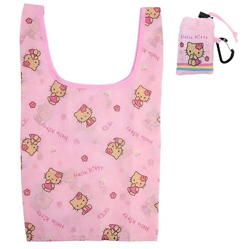 現貨｜Sanrio Hello Kitty 日版 索繩收納 手挽 環保袋 (CKPE1-KT-PK)