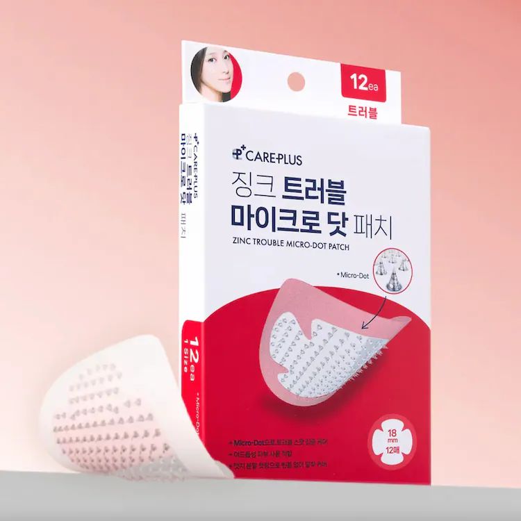 韓國 CAREPLUS 痘痘微針暗瘡貼 Salicylic Acid Trouble Patch (紅色急水楊酸救用 ) (1盒12片)