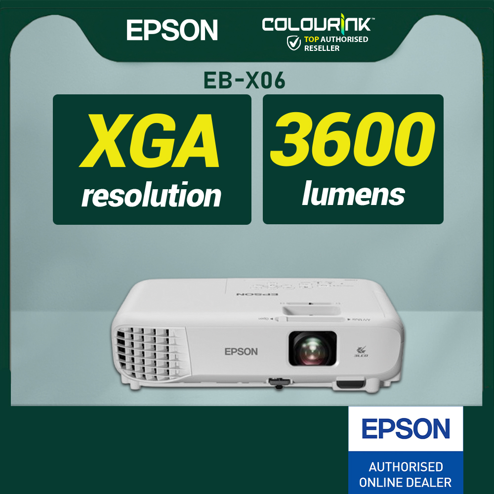Epson Projector EB-E01 EB-X51 EB-X06 EB-W51 EB-W06 WXGA WUXGA Lumens High Brightness Resolution Wireless