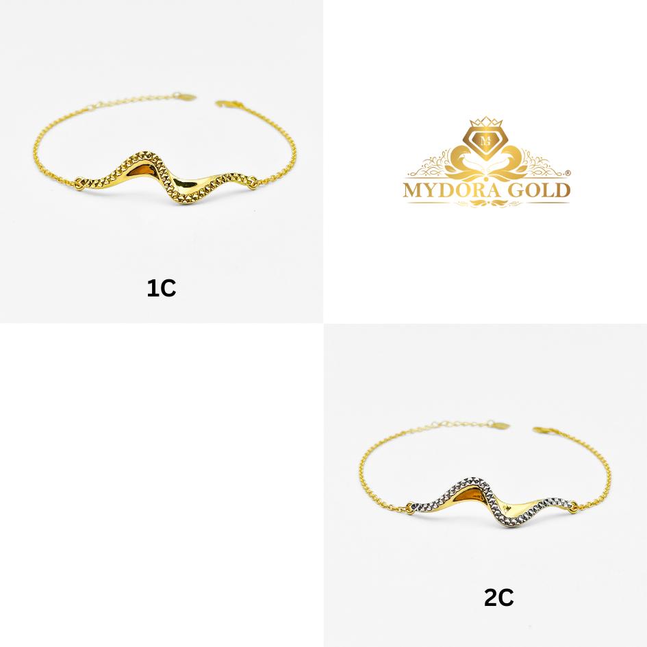 MYDORA Rantai Tangan Sauh Fesyen + Cinta Ombak Rindu Pahat l EMAS 916/22K