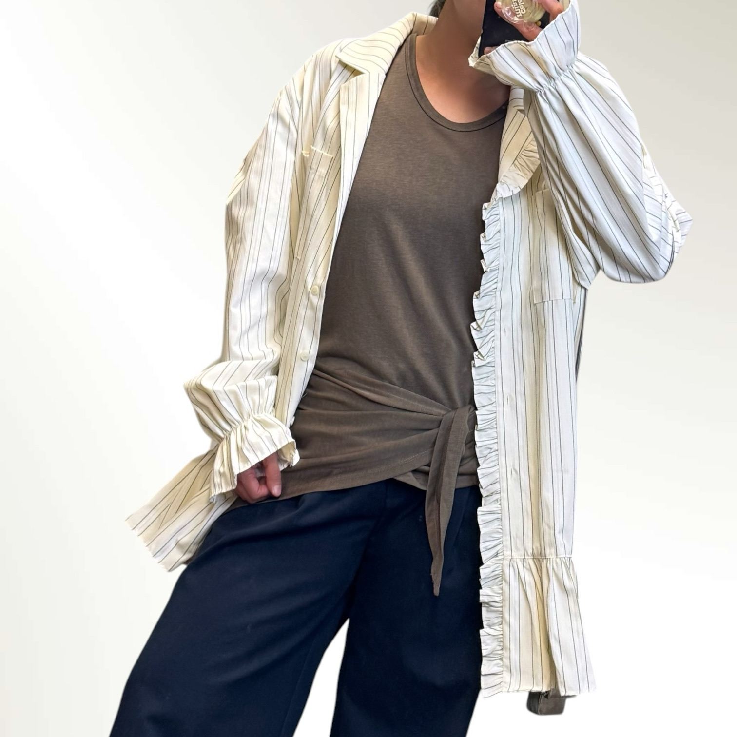 221123 直條waffle邊外套