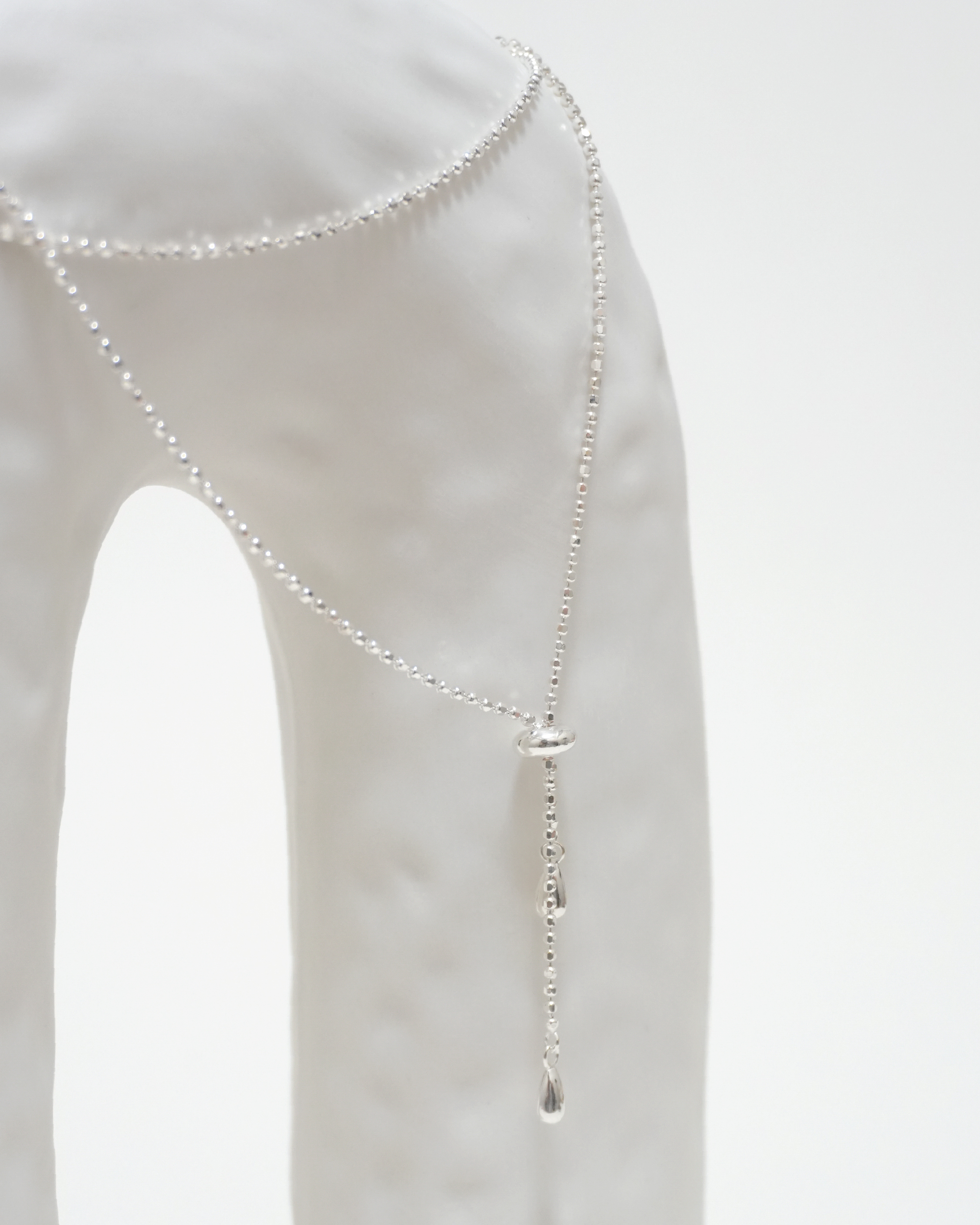 Unique Silver Ball Necklace II