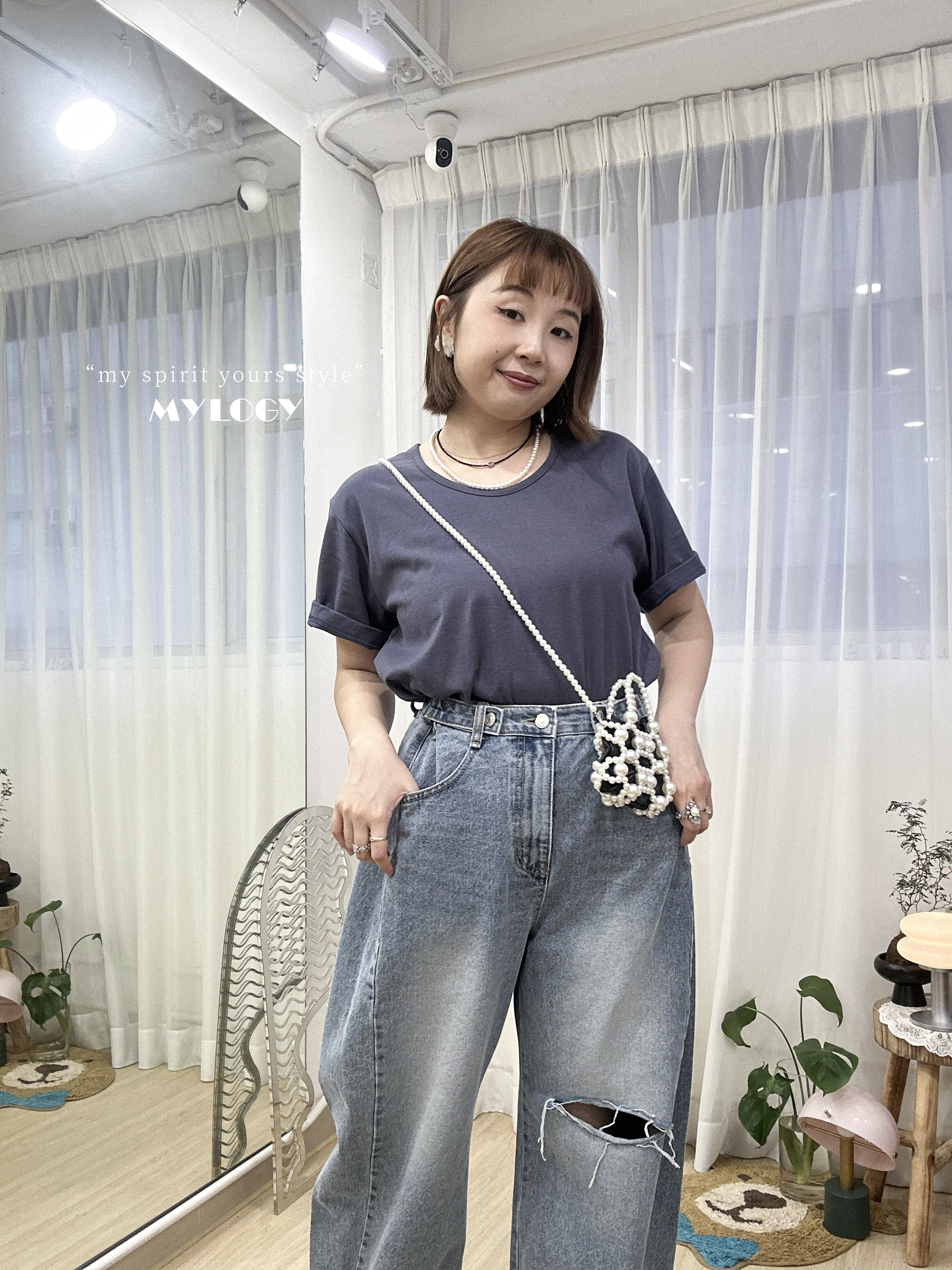 ＜突發開團＞露鎖骨線！顯瘦不撻肉！4色入．大圓領純棉素Tee PC0001