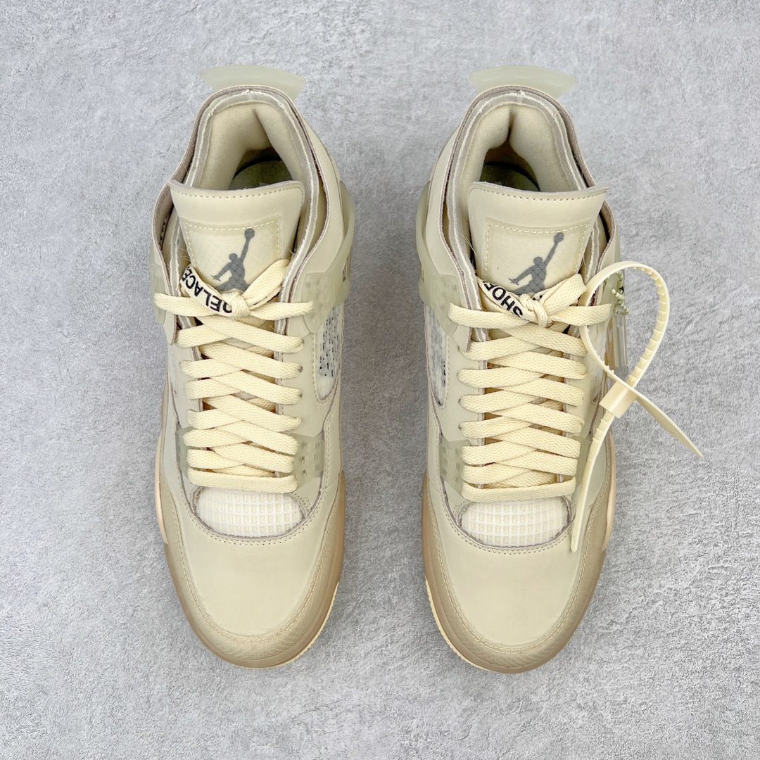 Off-White™ x Air Jordan AJ4 Retro"Cream/Sail" CV9388-100