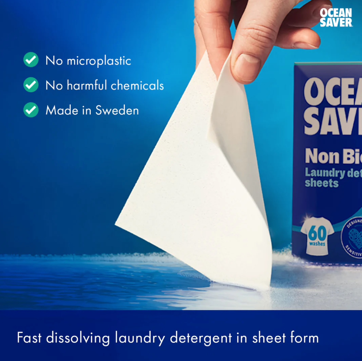 Ocean Saver 環保洗衣紙 Non-Bio Laundry EcoSheets 