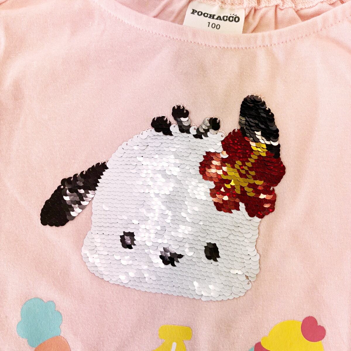 🆕【⭐訂購⭐】  日本直送🌀#Sanrio 閃閃珠片荷葉袖 tee🌀[PLDA-0026] [260417]