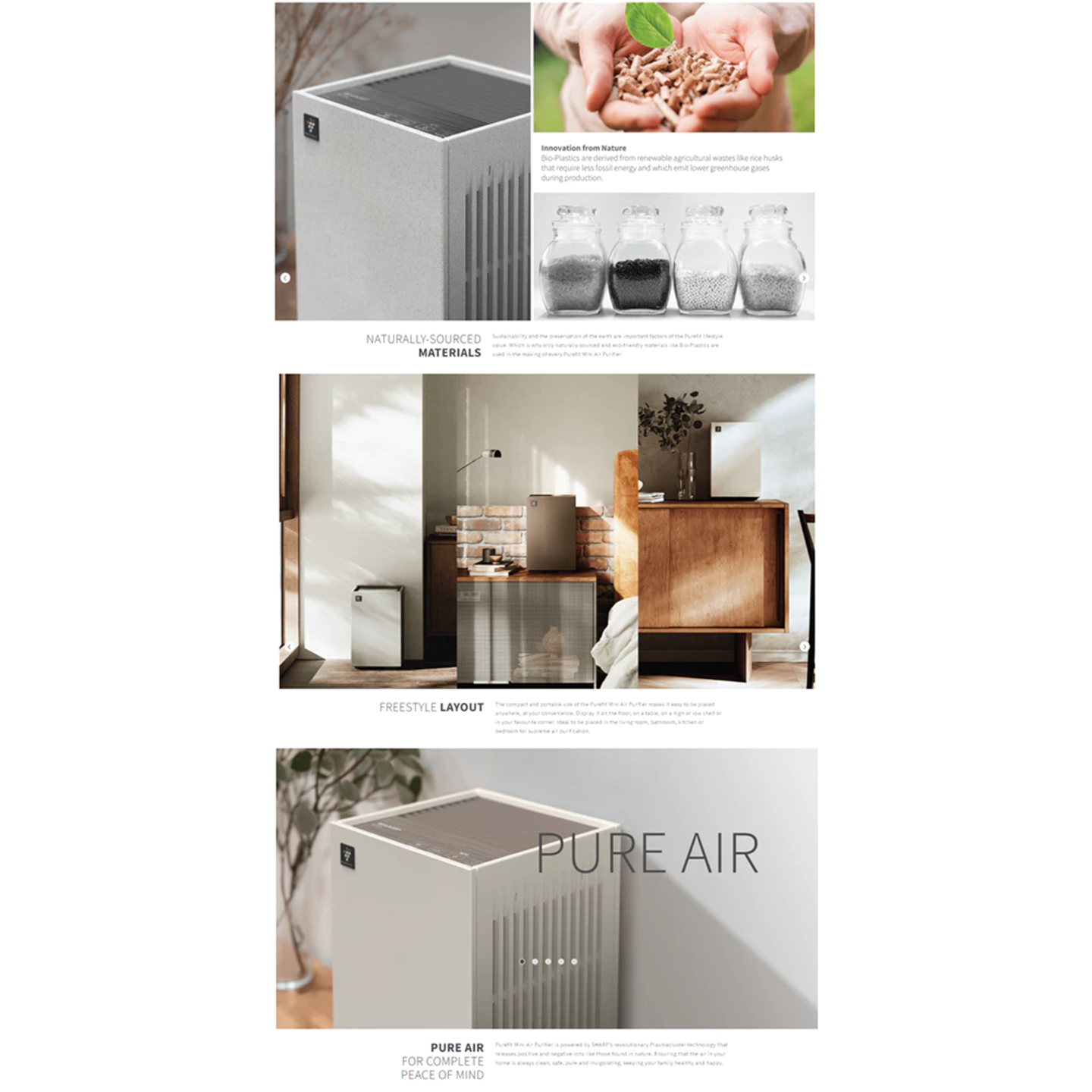 Sharp Purefit Mini 30m³ AIoT Air Purifier (FPS42LL)