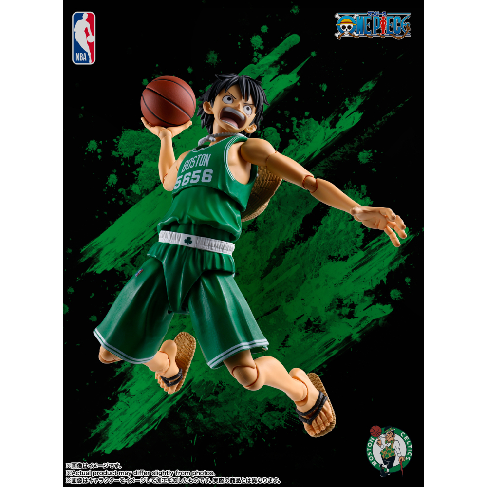PREORDER SHF One Piece x NBA Monkey D Luffy