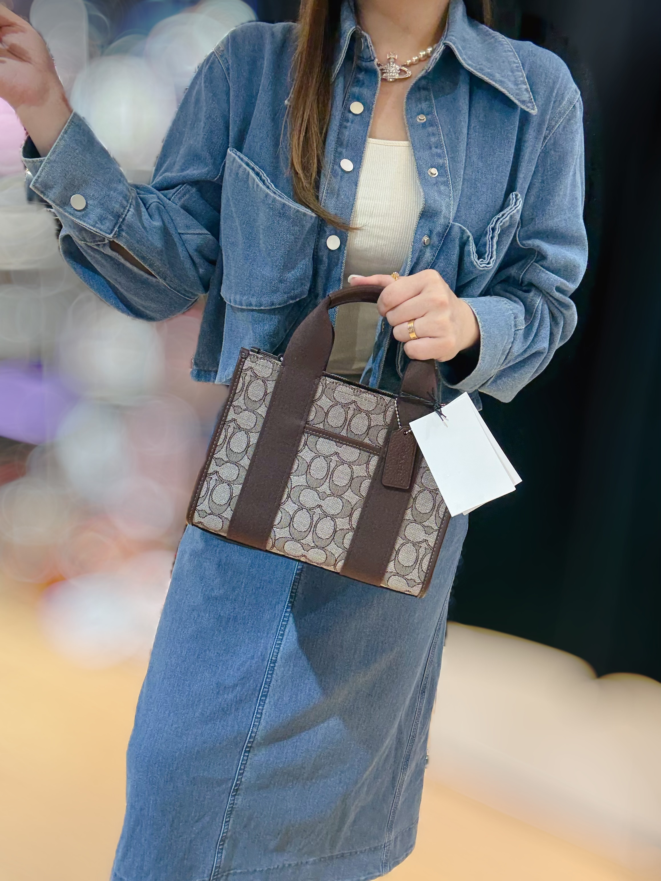 Coach Smith tote canvas/brown/m