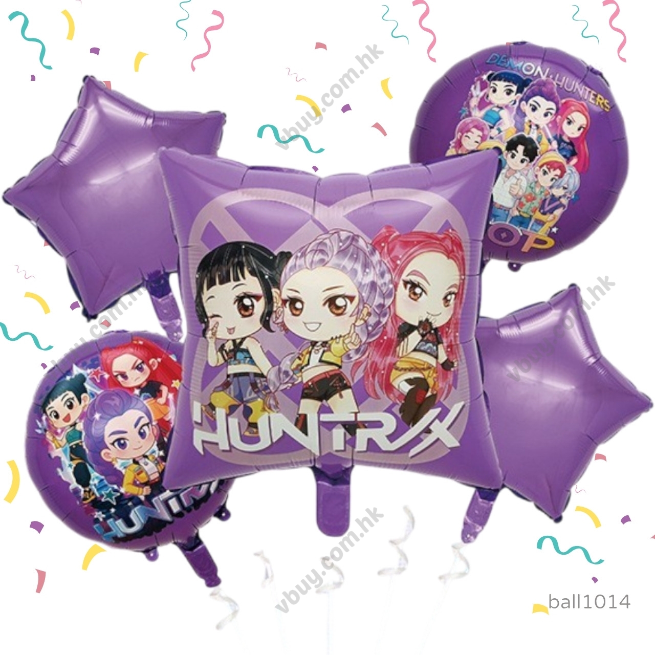 KPOP Demon Hunters獵魔女團生日氣球套裝 Rumi Mira Zoe 女團主題派對裝飾 生日佈置 ball1014
