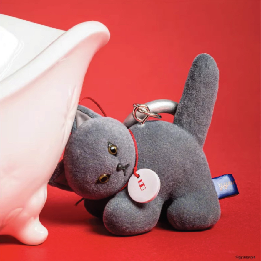 gyunyuya霧絨貓咪掛件