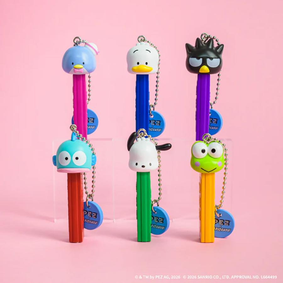 Sanrio PEZ x Hapidanbui 掛飾