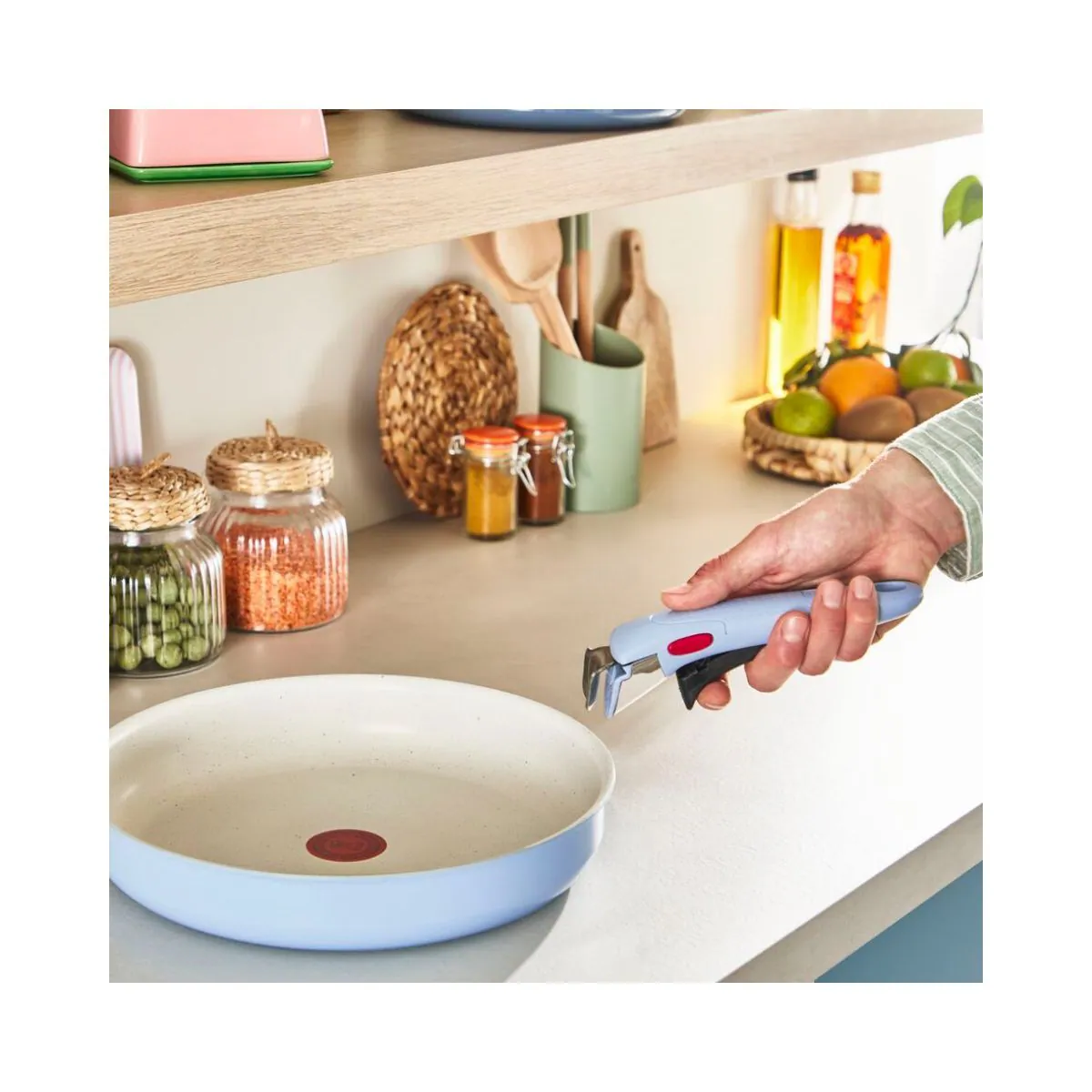 Lagostina Ingenio Serenity 靈巧疊疊廚具套裝 (天空藍) - 11件裝