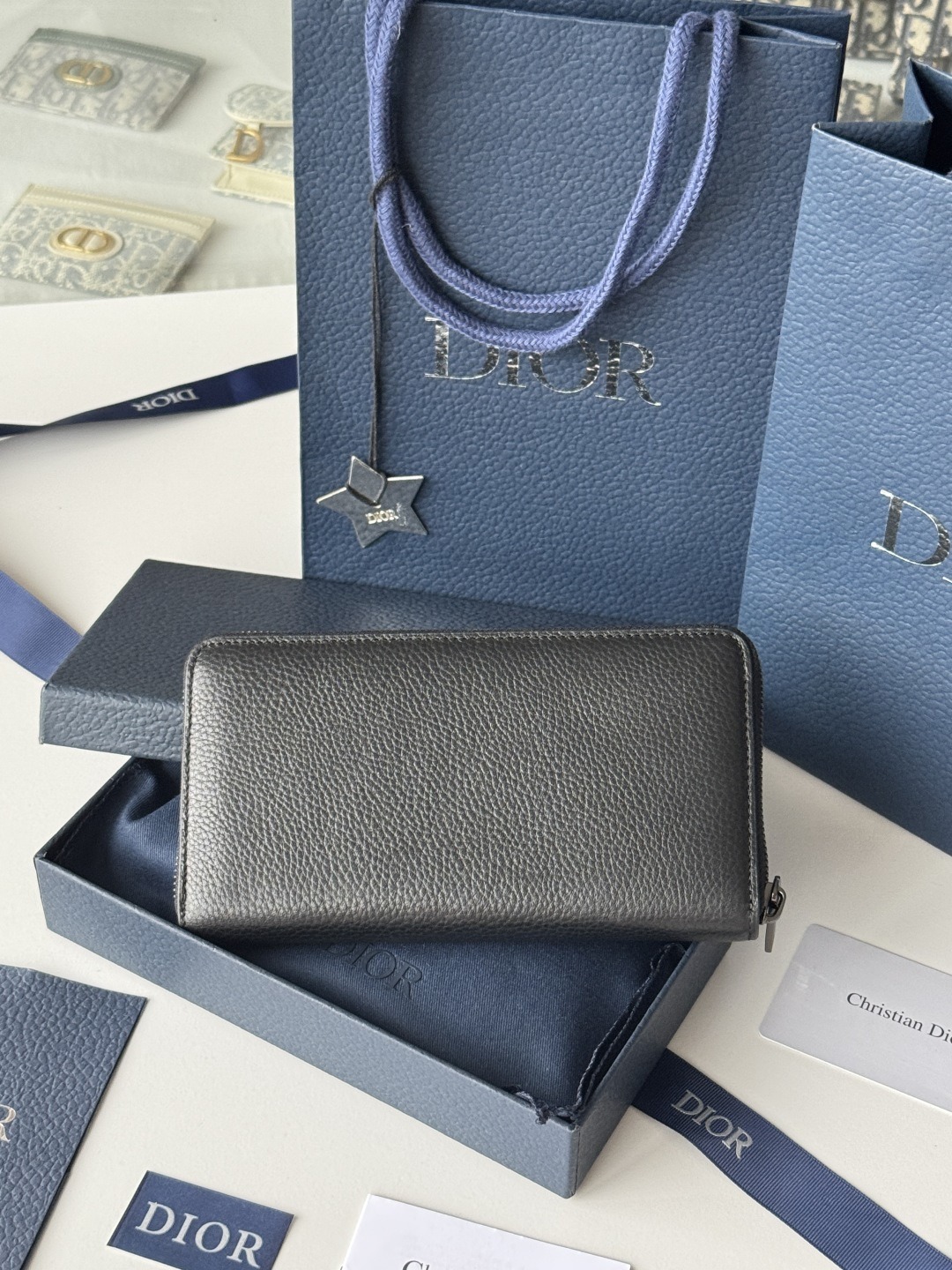 【原單】DIOR CD Icon Long Zipped Wallet 長型拉鏈銀包