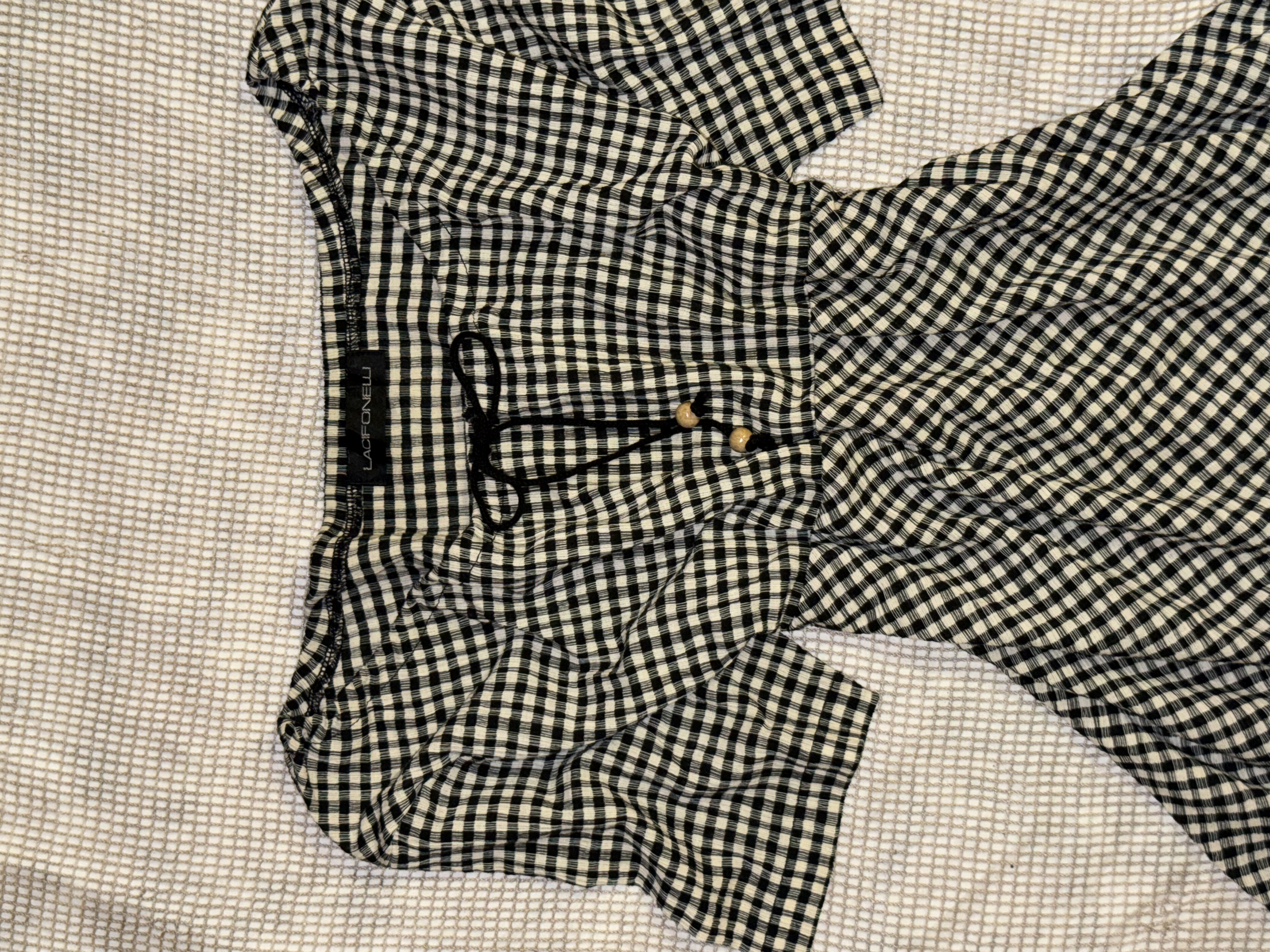 Black White Plaid Dress