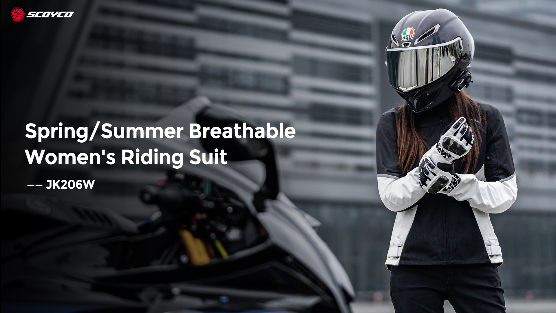SCOYCO JK206 Motorcycle Riding Jacket Women | CE Protector | Touring Racing Jaket Motor 