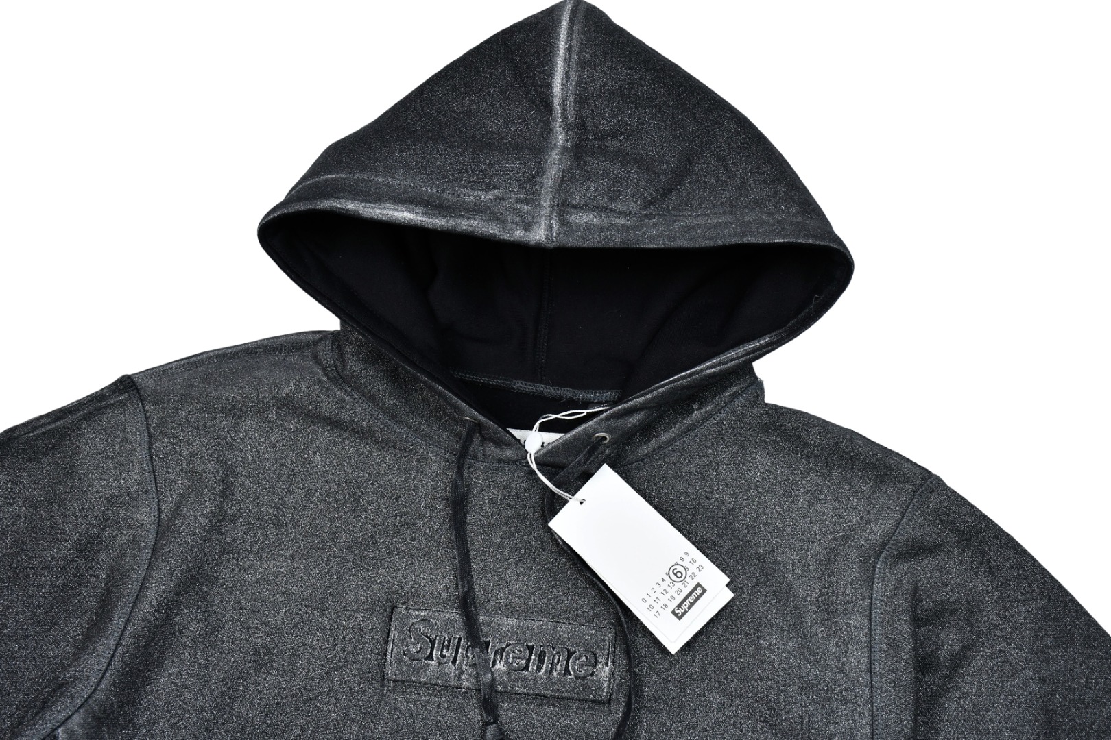 Supreme MM6 Maison Margiela Foil Box Logo Hooded Sweatshirt