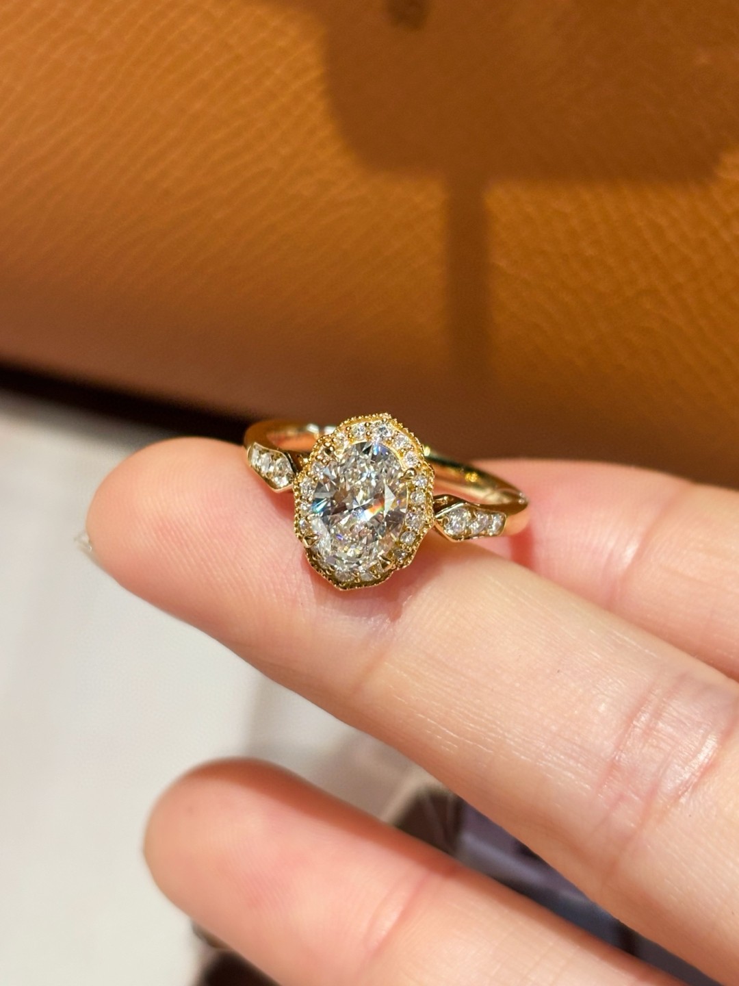 18K Lab Diamond Ring