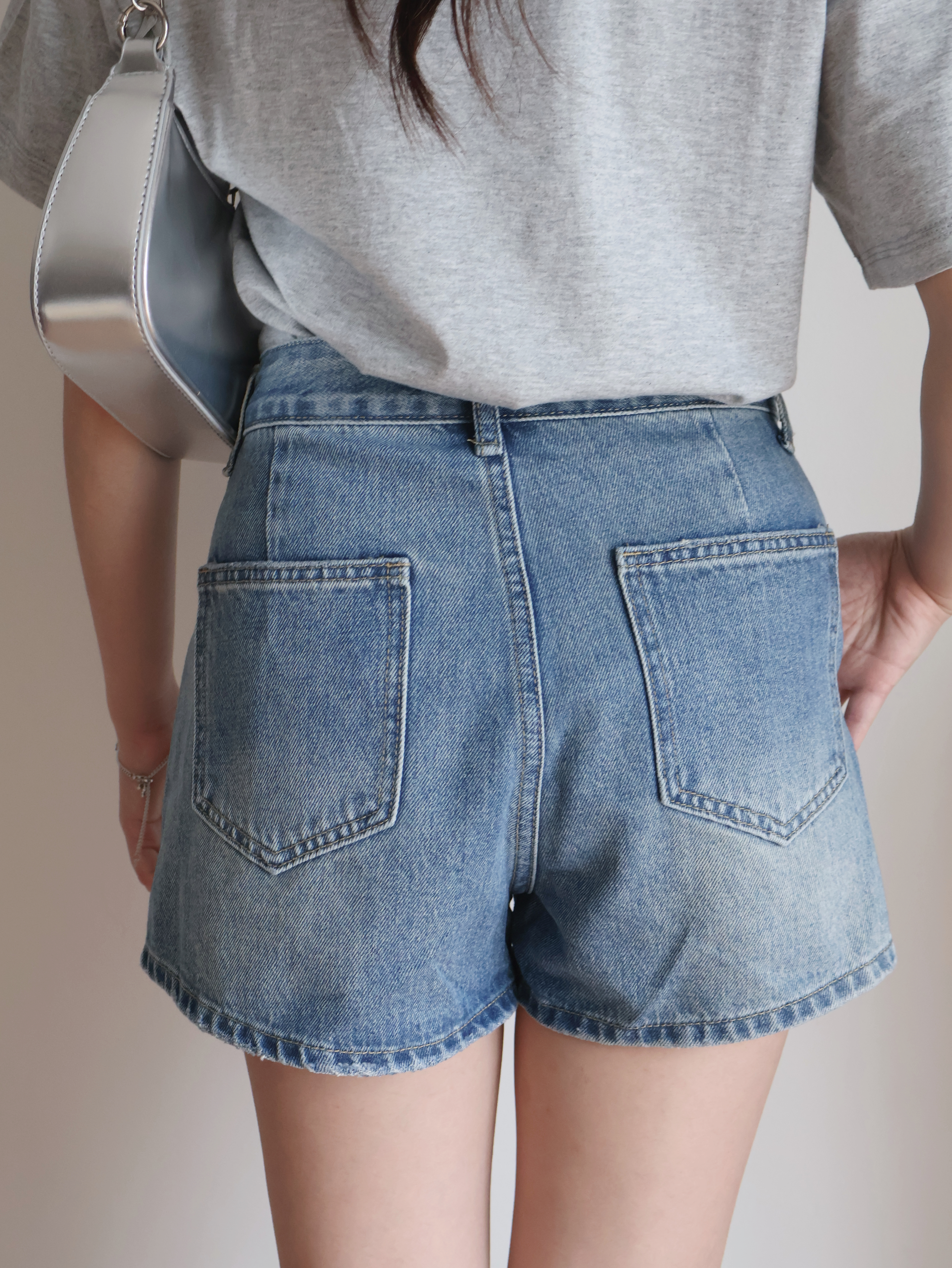 Aster Denim Shorts | Blue