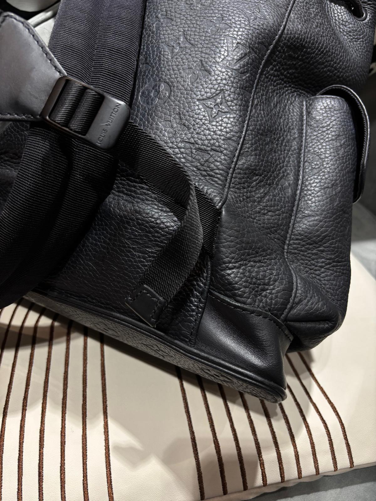 LV Christopher PM Backpack calfksin 黑色牛皮 100%Authentic,95%new ✅dust bag 