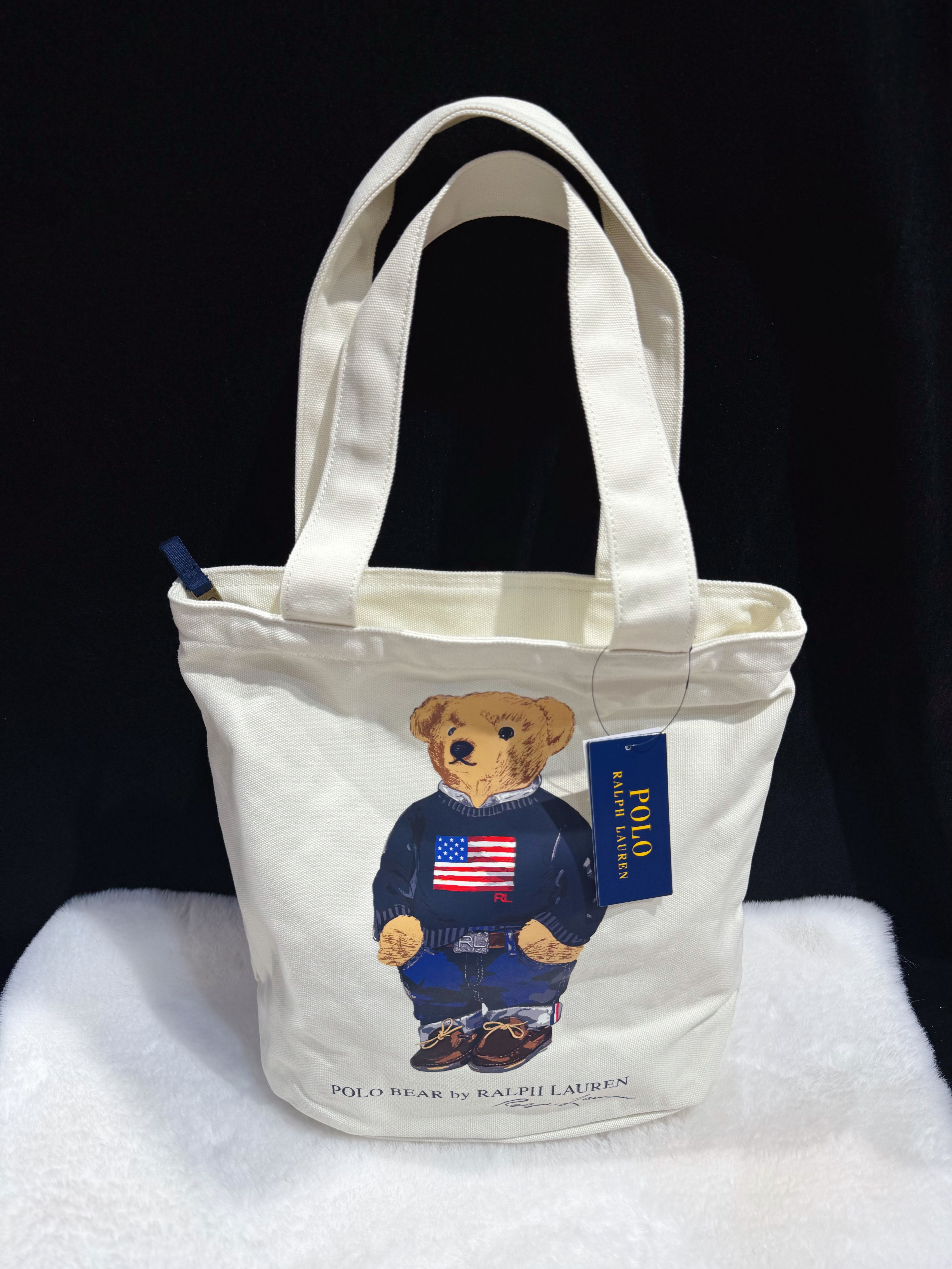 Polo shopping bag bear/w