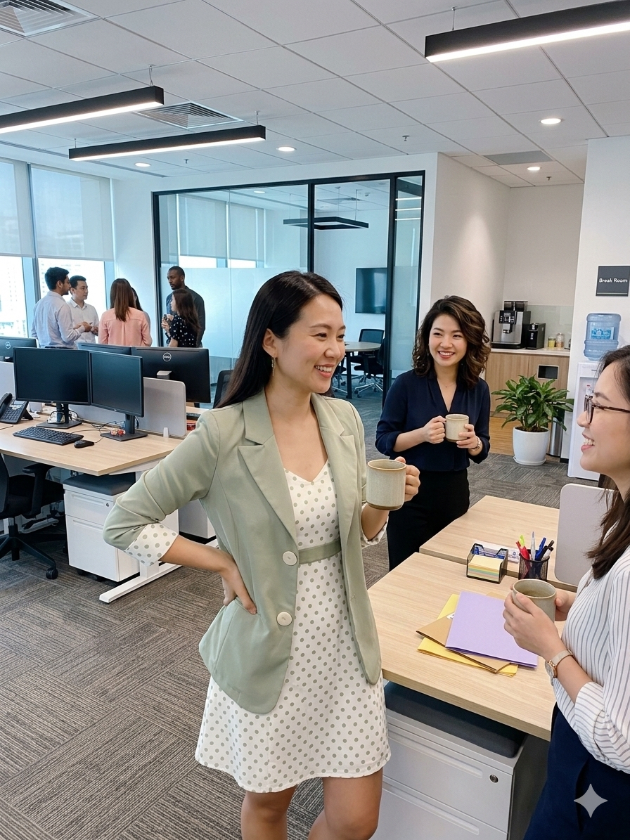 2 Pcs Polkadot Blazer Set