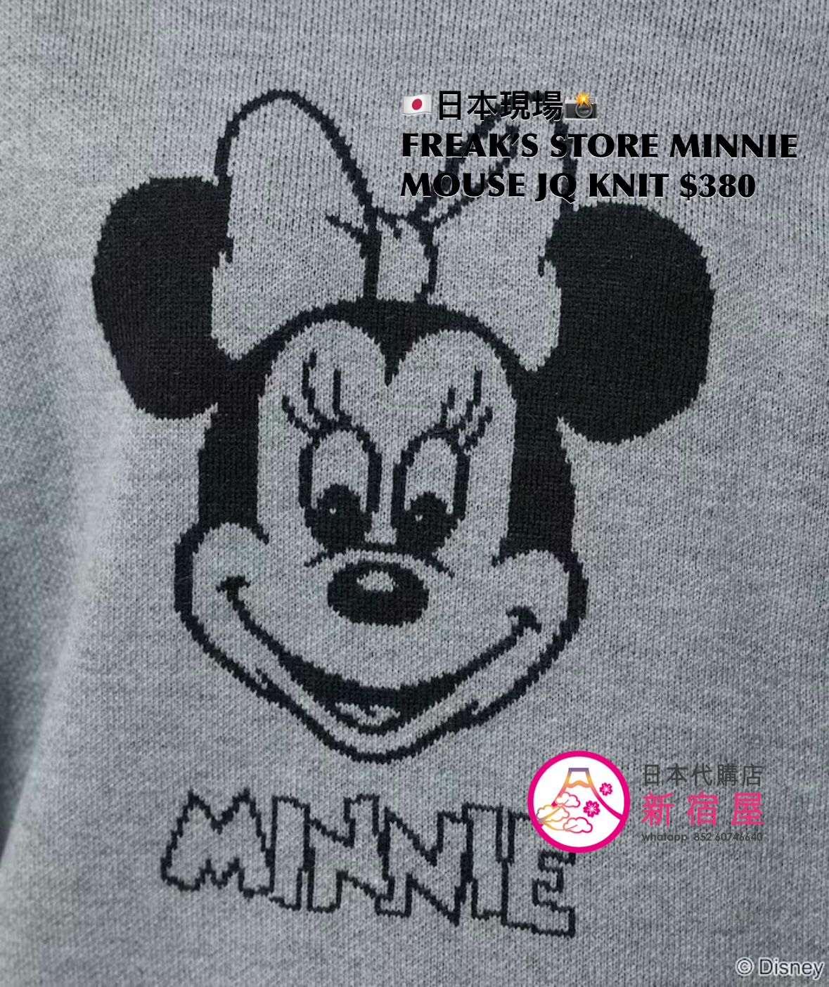 FREAK’S STORE MINNIE MOUSE JACQUARD KNIT