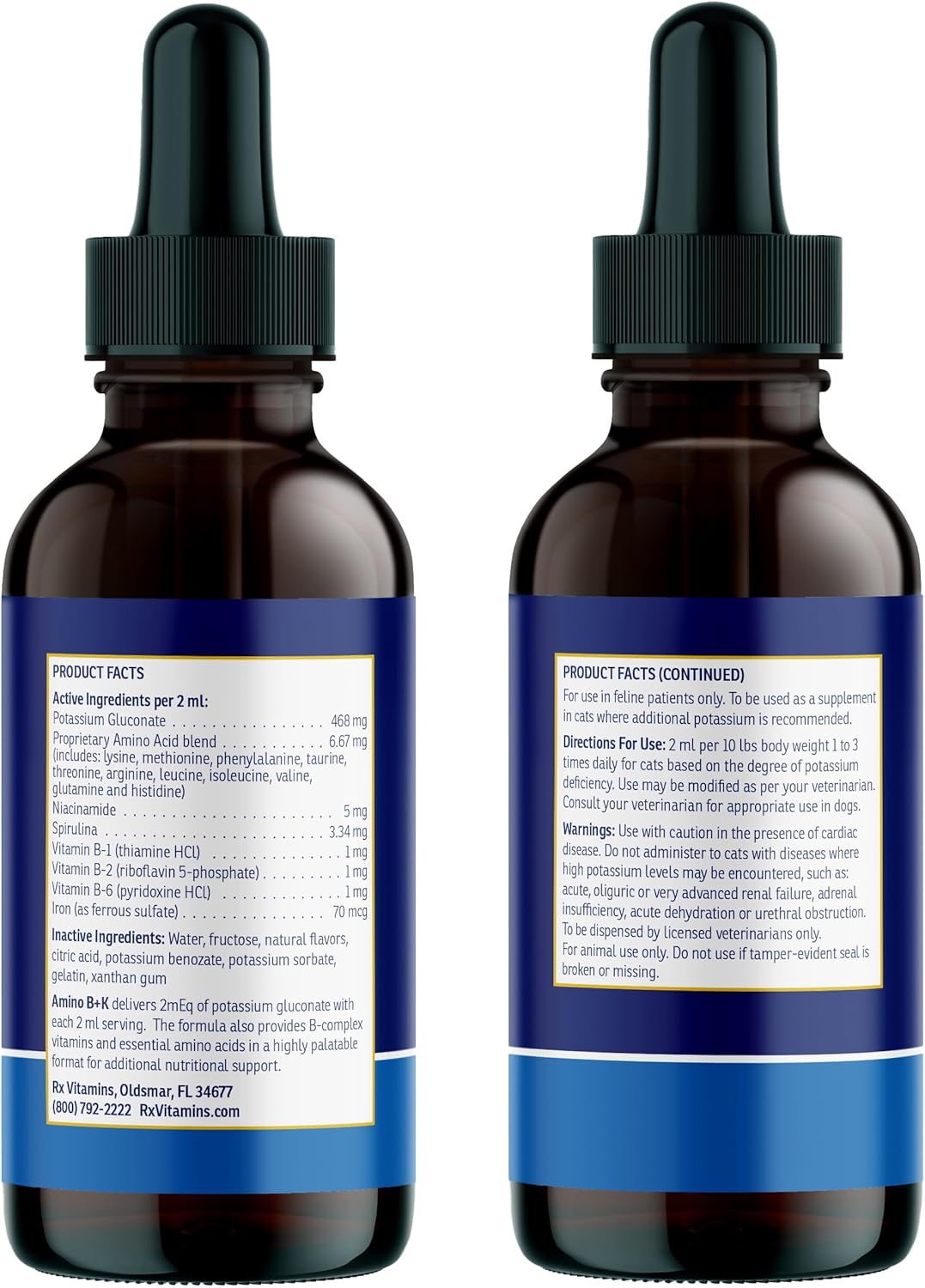 Rx Vitamins Amino B+K 鉀及維他命補充劑 120ml